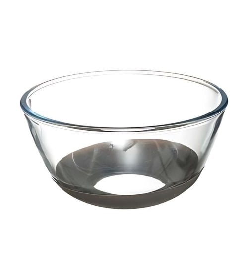 Bol de Cristal con Base de Silicona Antideslizante