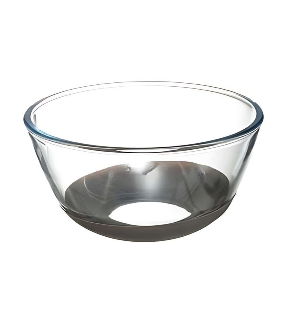 Bol de Cristal con Base de Silicona Antideslizante
