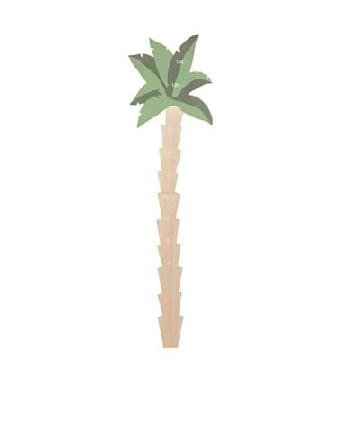 Medidor de Altura de Madera Diseño de Palmera