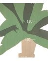 Medidor de Altura de Madera Diseño de Palmera