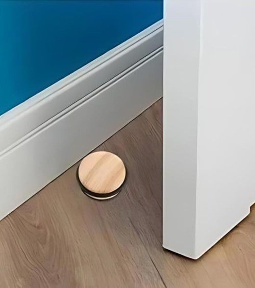 Tope de Puerta de Efecto de Madera Natural