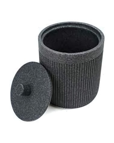 Caja Redonda Onyx para Algodon