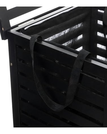 Pongotodo de Madera Negro para Almacenamiento de Ropa