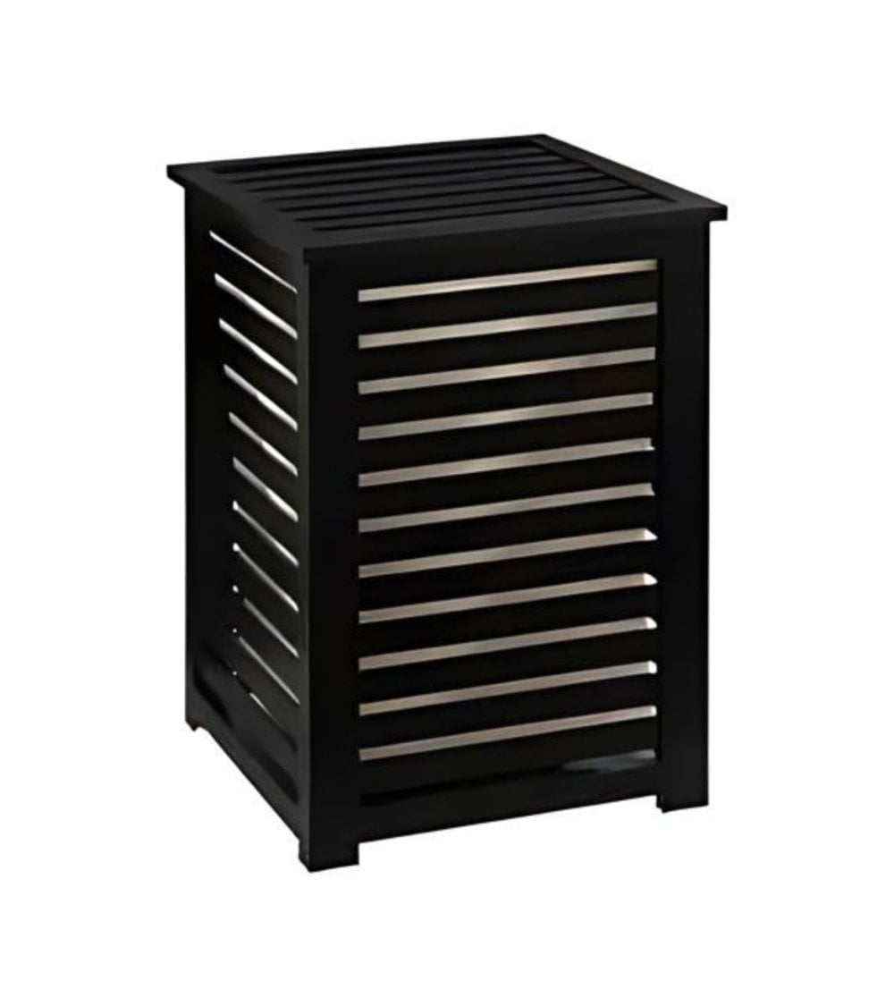 Pongotodo de Madera Negro para Almacenamiento de Ropa