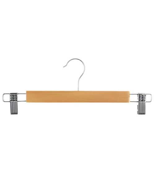 Set de 3 Perchas de Madera con Pinzas