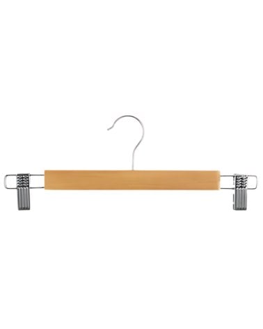 Set de 3 Perchas de Madera con Pinzas