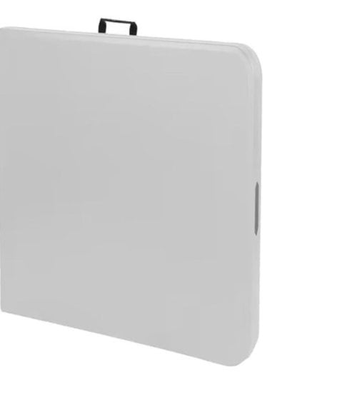Mesa Plegable de PVC y Aluminio Blanca