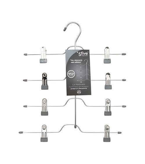 Percha de 4 Niveles para Pantalones con Pinzas