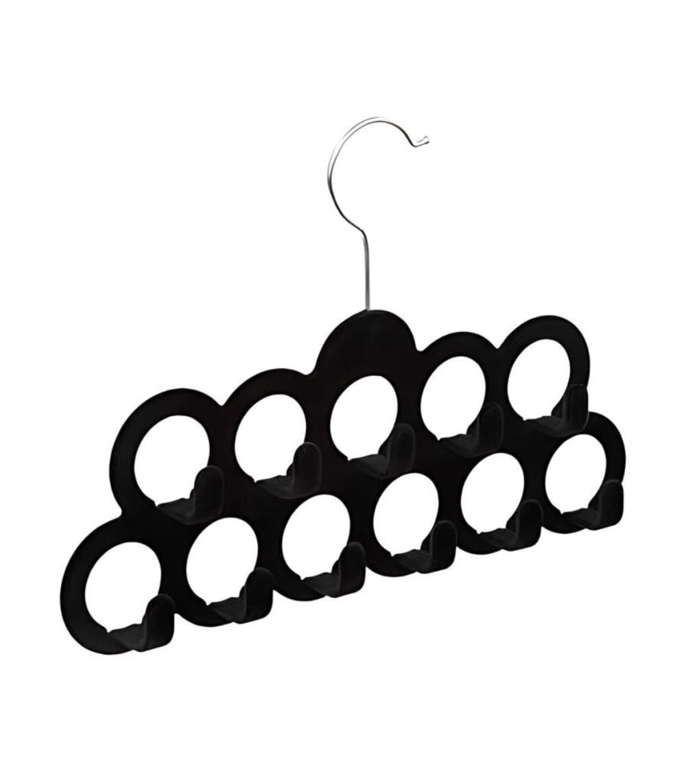 Percha Para Cinturon De Fieltro Negro