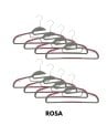 Set de 8 Perchas de Plástico Bimaterial
