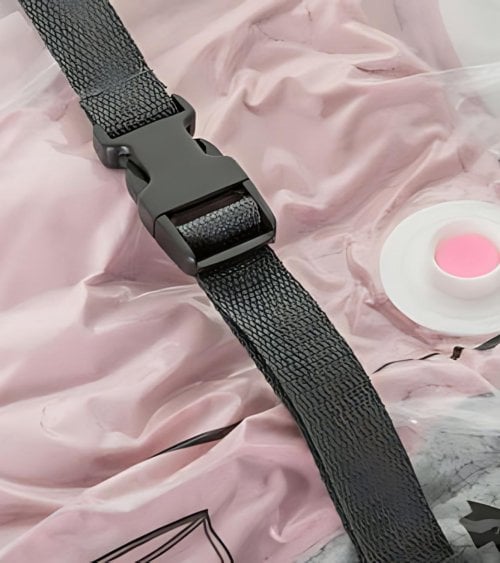 Caja de Almacenamiento con Bolsa al Vacío y Correas de Sujección de PP