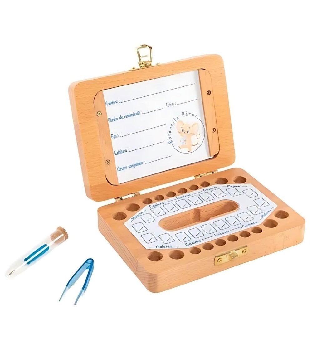 Caja para Guardar Primeros Dientes con Marco de Foto