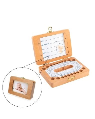 Caja para Guardar Primeros Dientes con Marco de Foto