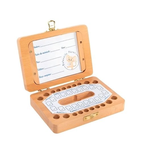 Caja para Guardar Primeros Dientes con Marco de Foto