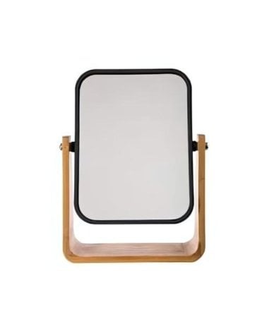 Espejo de Mesa Rectangular de Bambú