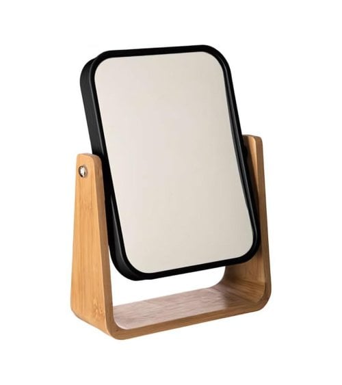 Espejo de Mesa Rectangular de Bambú