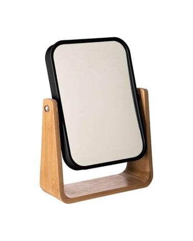 Espejo de Mesa Rectangular de Bambú