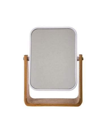 Espejo de Mesa Rectangular de Bambú
