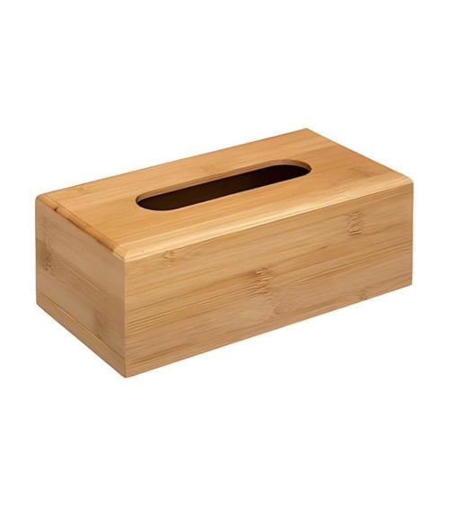 Caja de Pañuelos de Bambú
