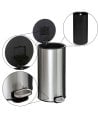 Cubo de Basura con Pedal de Acero Inox