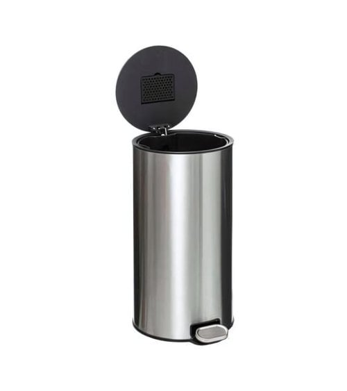 Cubo de Basura con Pedal de Acero Inox