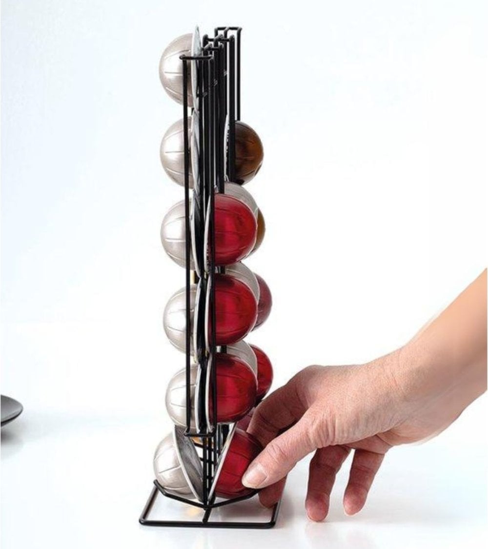 Portacápsulas Fijo Cromado para 36 Cápsulas Dolce Gusto