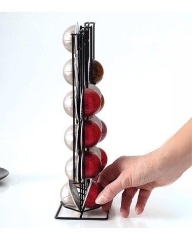 Portacápsulas Fijo Cromado para 36 Cápsulas Dolce Gusto