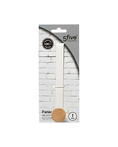 Percha de Metal y Bambú para Colgar en Puerta
