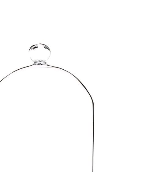 Cúpula de Cristal con Base Redonda