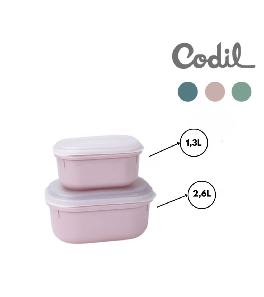 Fiambrera Plástico Ovalado Multicolor Codil