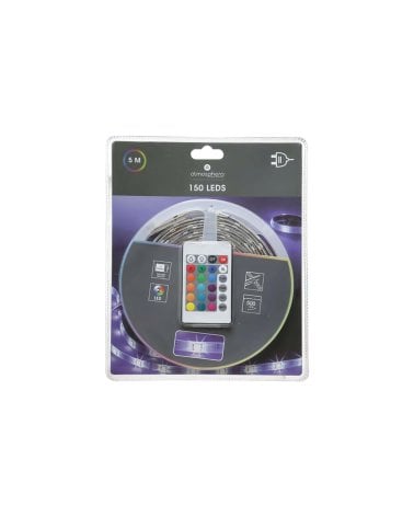 Tira LED de 5 Metros Multicolor con Control Remoto