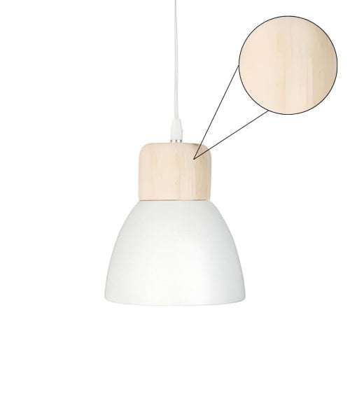 Lámpara Colgante Dasy de Metal y Madera