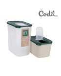 Set de 2 Recipientes para Alimento de Mascota con Vertedero