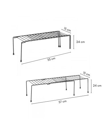 Estante de Metal Extensible para Ordenación