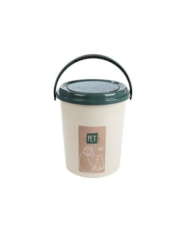 Cubo con Asa para Alimento de Mascotas