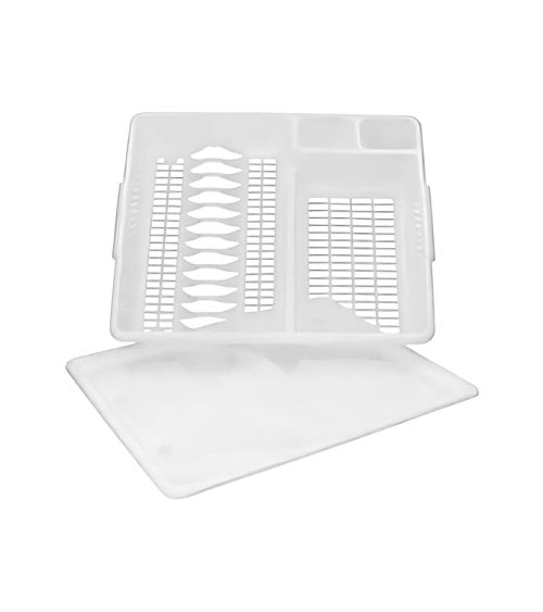 Escurreplatos Blanco con Bandeja