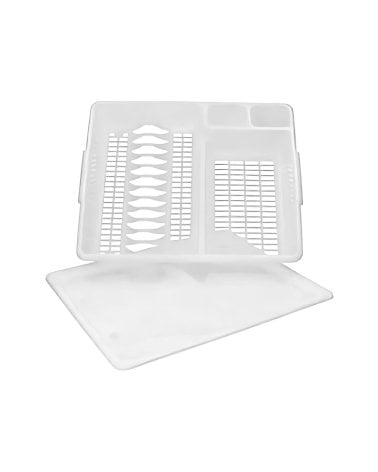 Escurreplatos Blanco con Bandeja