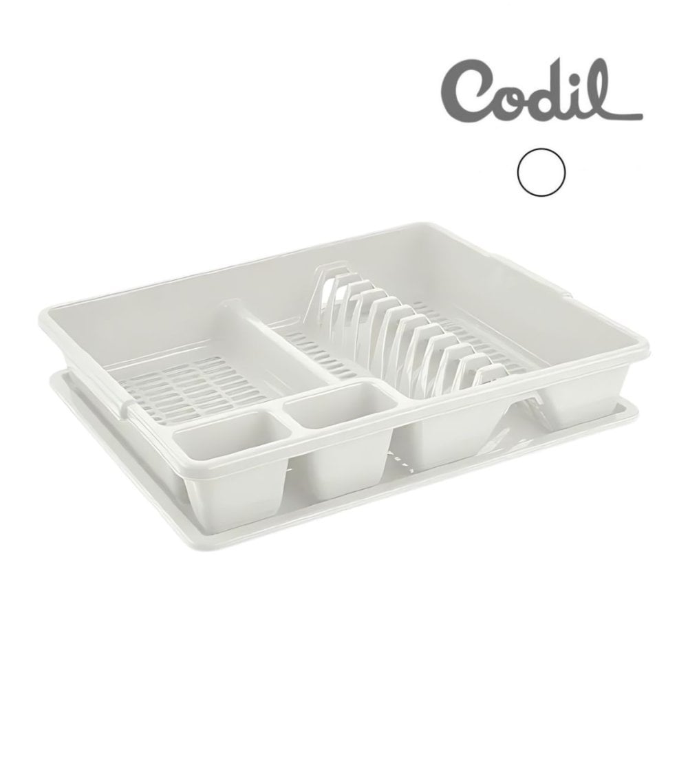 Escurreplatos Blanco con Bandeja