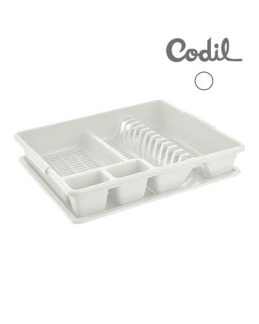 Escurreplatos Blanco con Bandeja