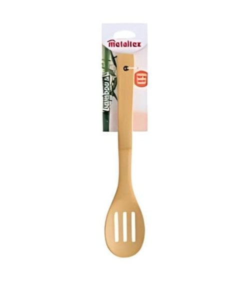 Cuchara Ranurada de Bambú para Servir