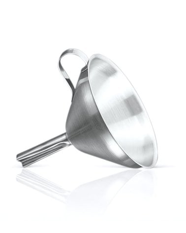 Embudo de Acero Inox con Filtro