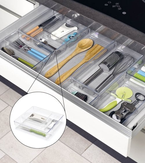 Organizador de Cajones de 3 Compartimientos Metaltex