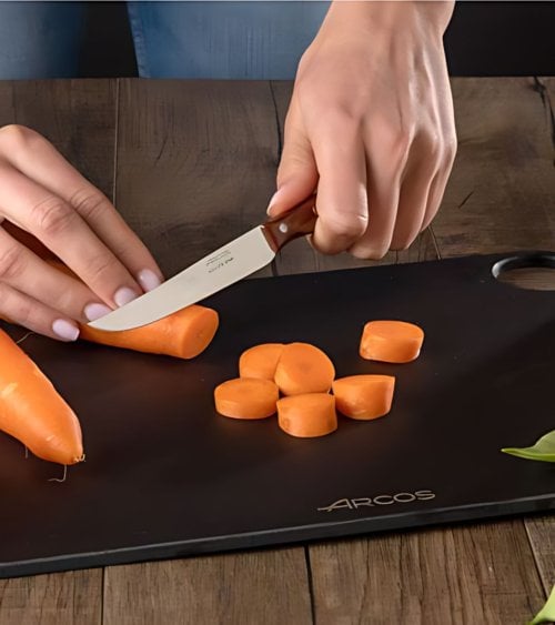 Cuchillo de Verduras Marrón de Acero Inoxidable