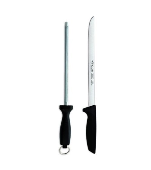 Set de Cuchillo Jamonero y Chaira Niza