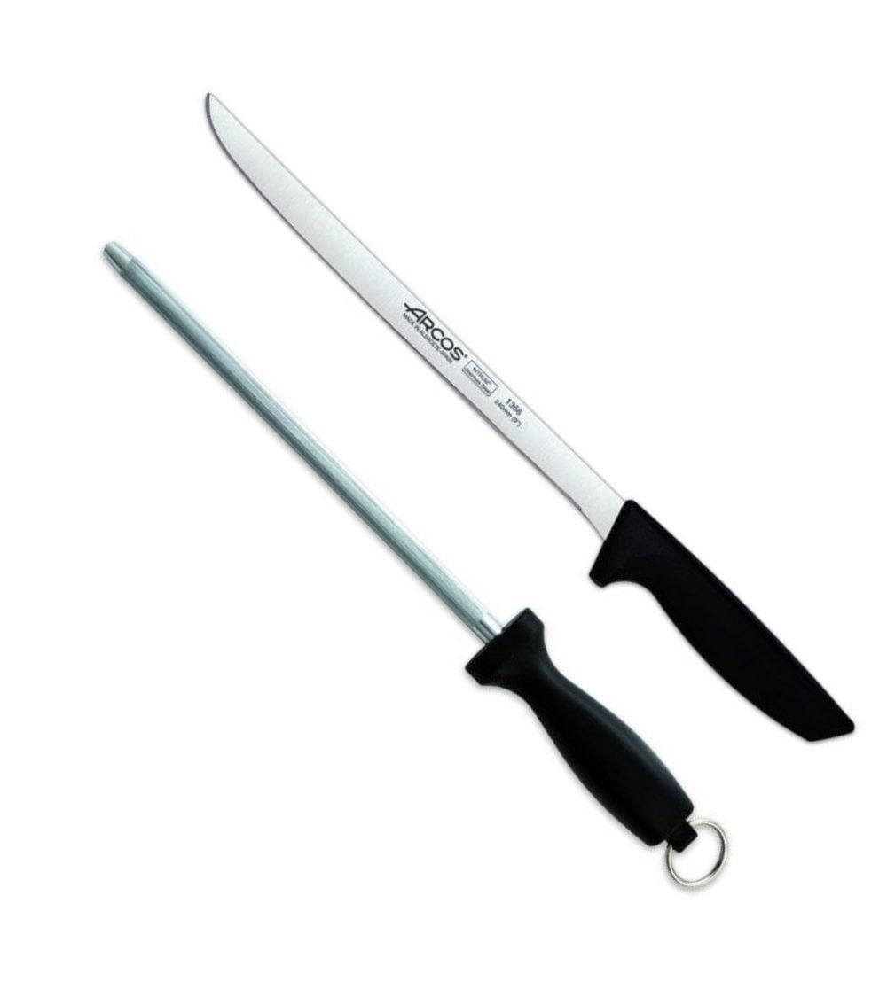 Set de Cuchillo Jamonero y Chaira Niza