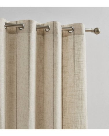 Visillo Rústico con Detalle Tostado