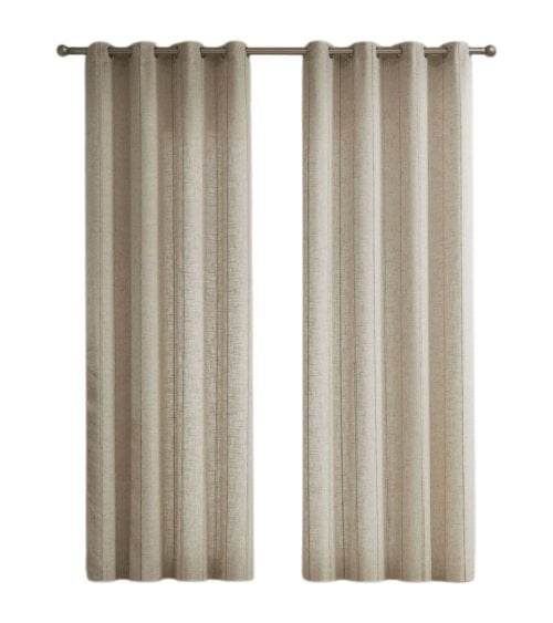 Visillo Rústico con Detalle Tostado