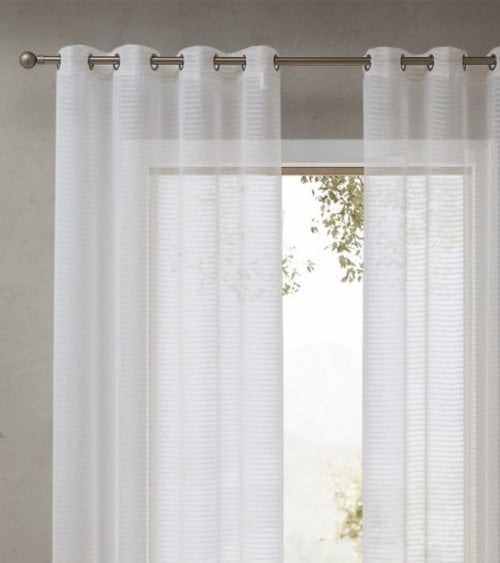 Visillo Estilo Lino de Rayas