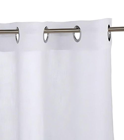 Visillo de Poliéster Blanco Fred