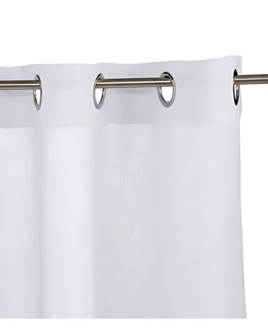 Visillo de Poliéster Blanco Fred
